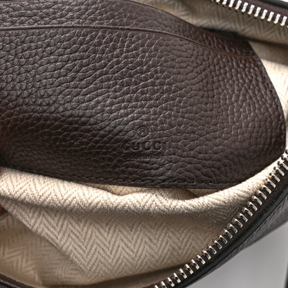 Gucci Pebbled Calfskin Mini B Shoudler Bag Dark Brown 6 of 10