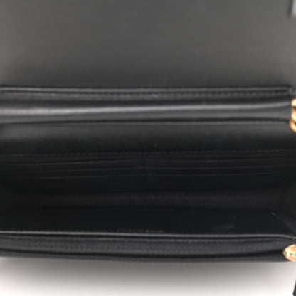Chanel Caviar Quilted Boy Wallet On Chain WOC Black 5 of 15