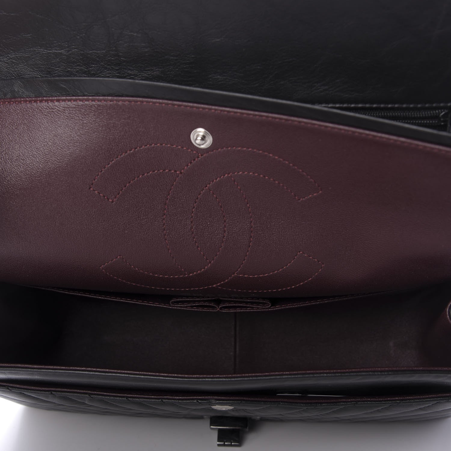 Chanel Aged Calfskin Chevron Quilted 2.55 Reissue 226 So Black 5 of 10