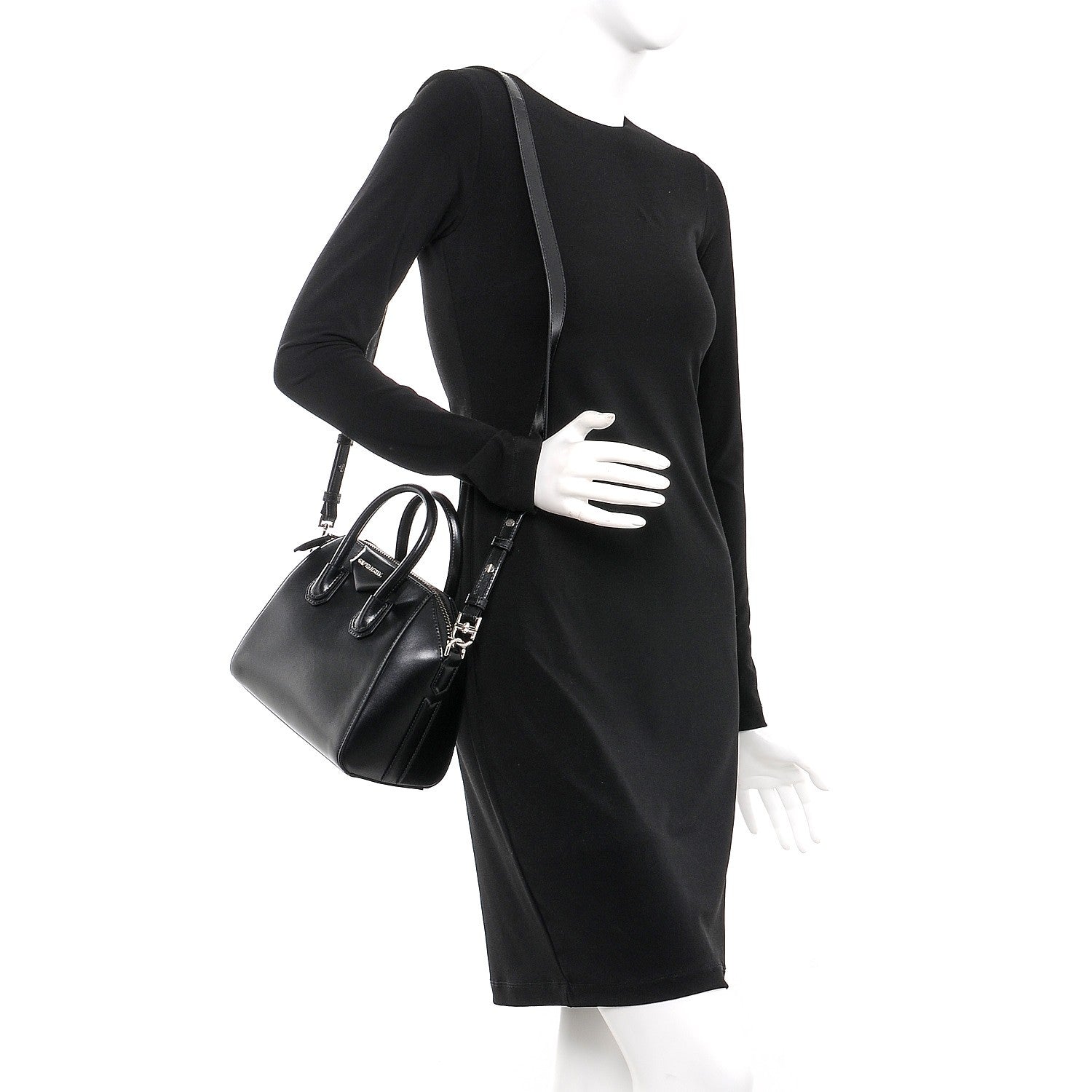 Givenchy Shiny Lord Calfskin Mini Antigona Black 2 of 7