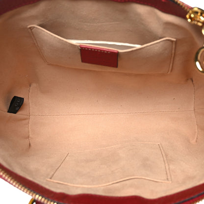 Gucci GG Supreme Monogram Flora Web Small Ophidia Tote Bag Red 5 of 10