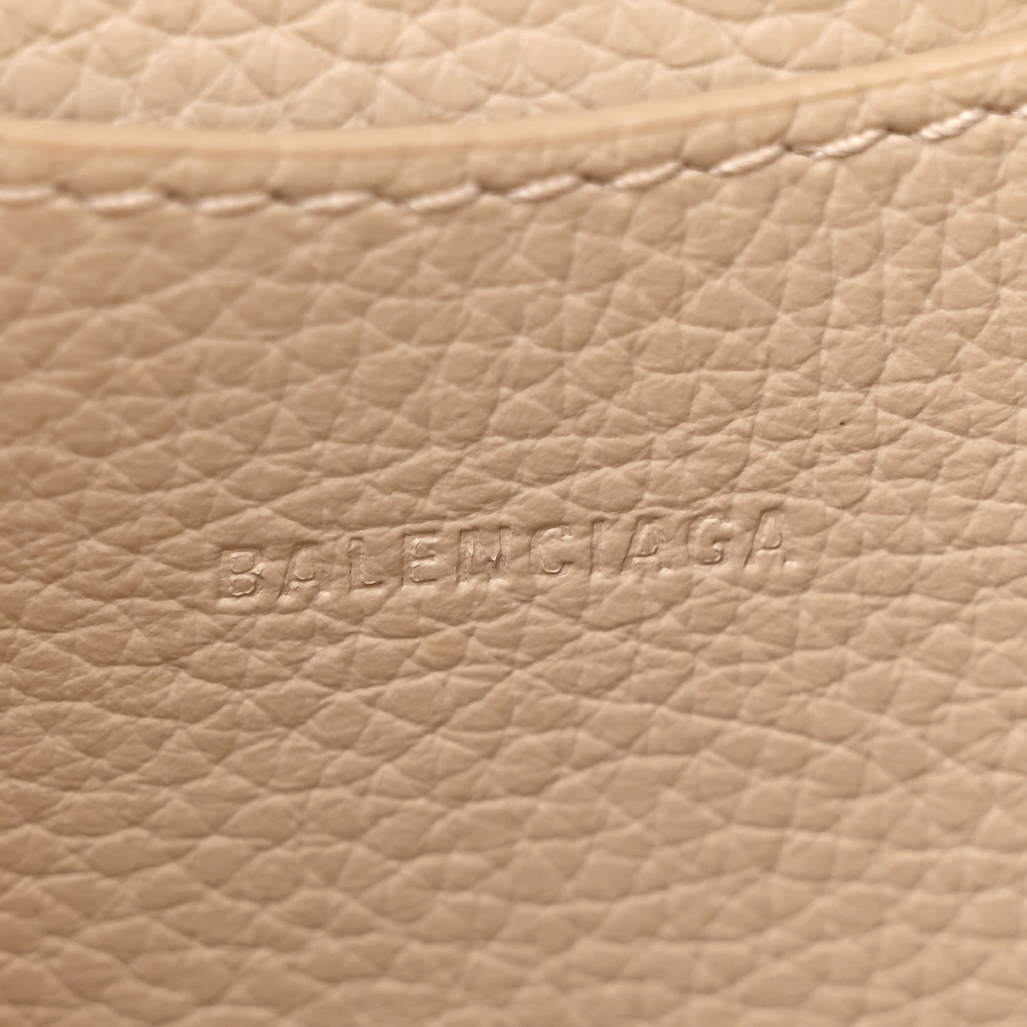 Grained Calfskin Neo Classic Silver Hardware Mini City Cream
