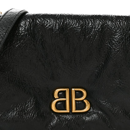 Balenciaga Arena Calfskin Puffy Monaco Chain Shoulder Bag  Black 7 of 10