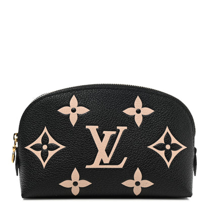 Louis Vuitton Empreinte Monogram Giant Cosmetic Pouch Black Beige 1 of 6
