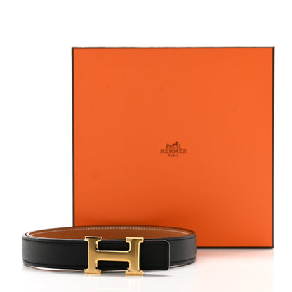 Hermes Swift Epsom 24mm Mini H Belt 90 36 Black Gold 7 of 7