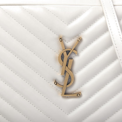 Saint Laurent Calfskin Matelasse Monogram Lou Camera Bag Crema Soft 10 of 11