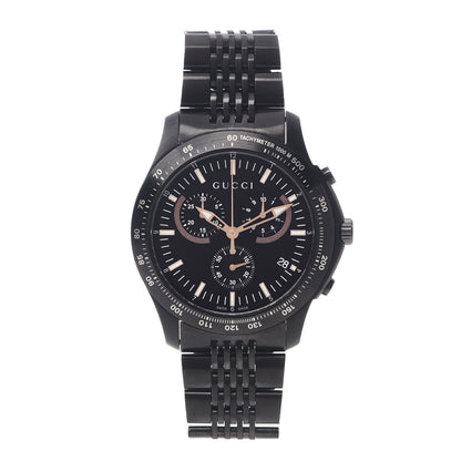 Gucci PVD Stainless Steel 44mm G-Timeless Chronograph Quartz Watch Black 1 of 6