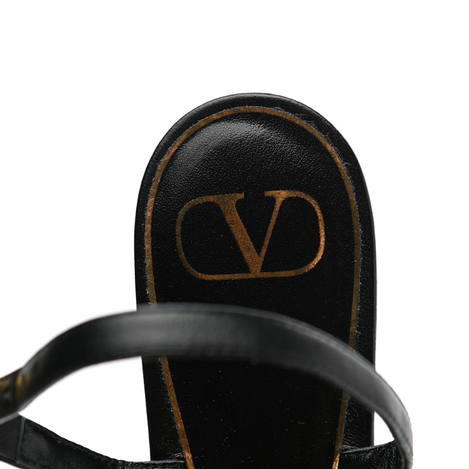 Valentino Garavani Nappa Rockstud Flair Ankle Wrap Flat Sandals 39 Black 7 of 7