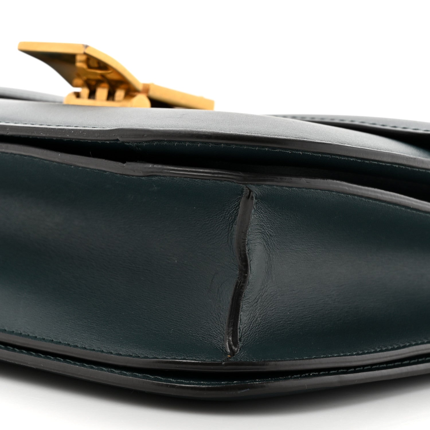 Celine Box Calfskin Medium Classic Box Flap Bag Dark Green 10 of 18