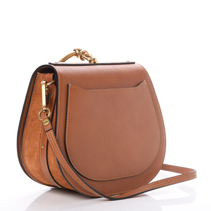 Chloe Calfskin Suede Medium Nile Bracelet Bag Caramel 3 of 7
