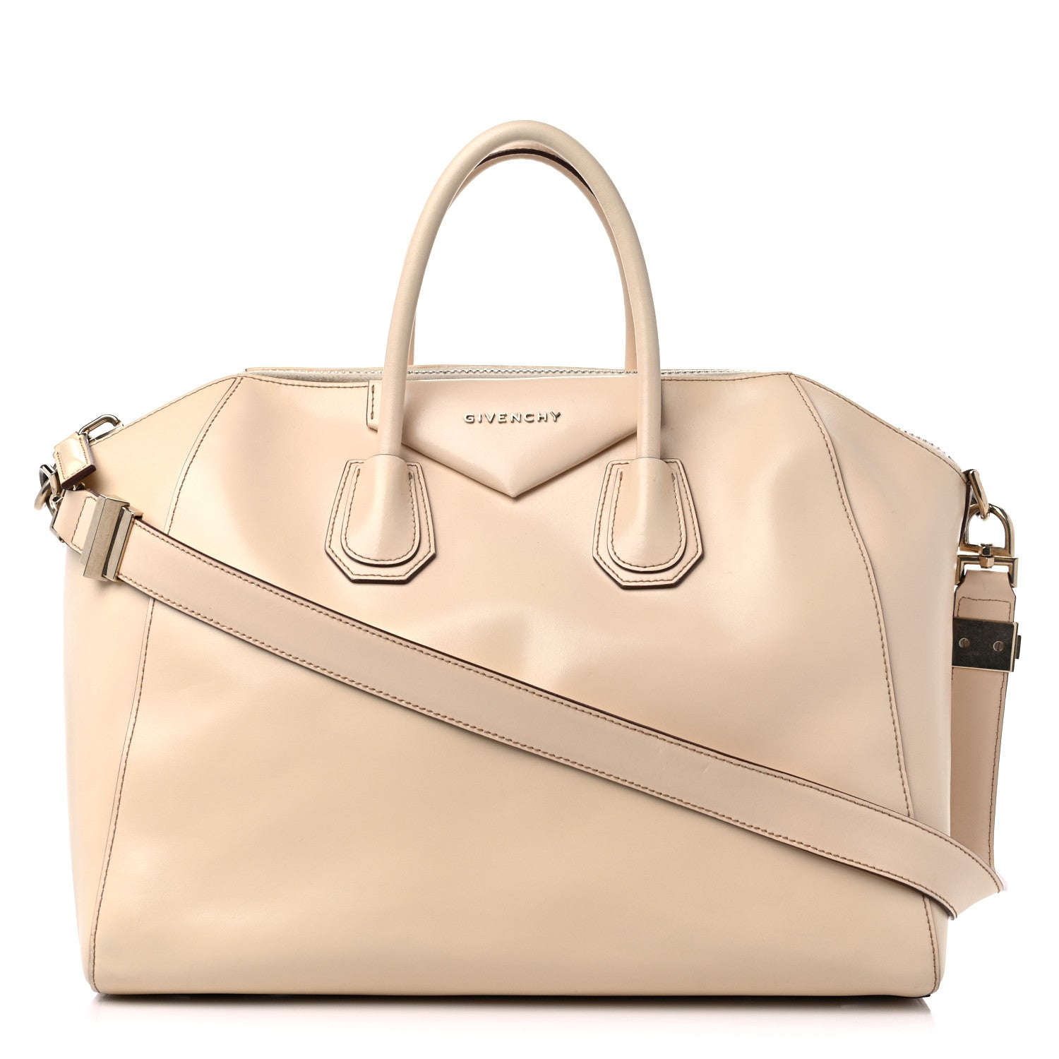 Givenchy Shiny Lord Calfskin Large Antigona Beige 1 of 14