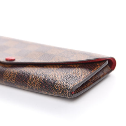 Louis Vuitton Damier Ebene Josephine Wallet Red 8 of 14