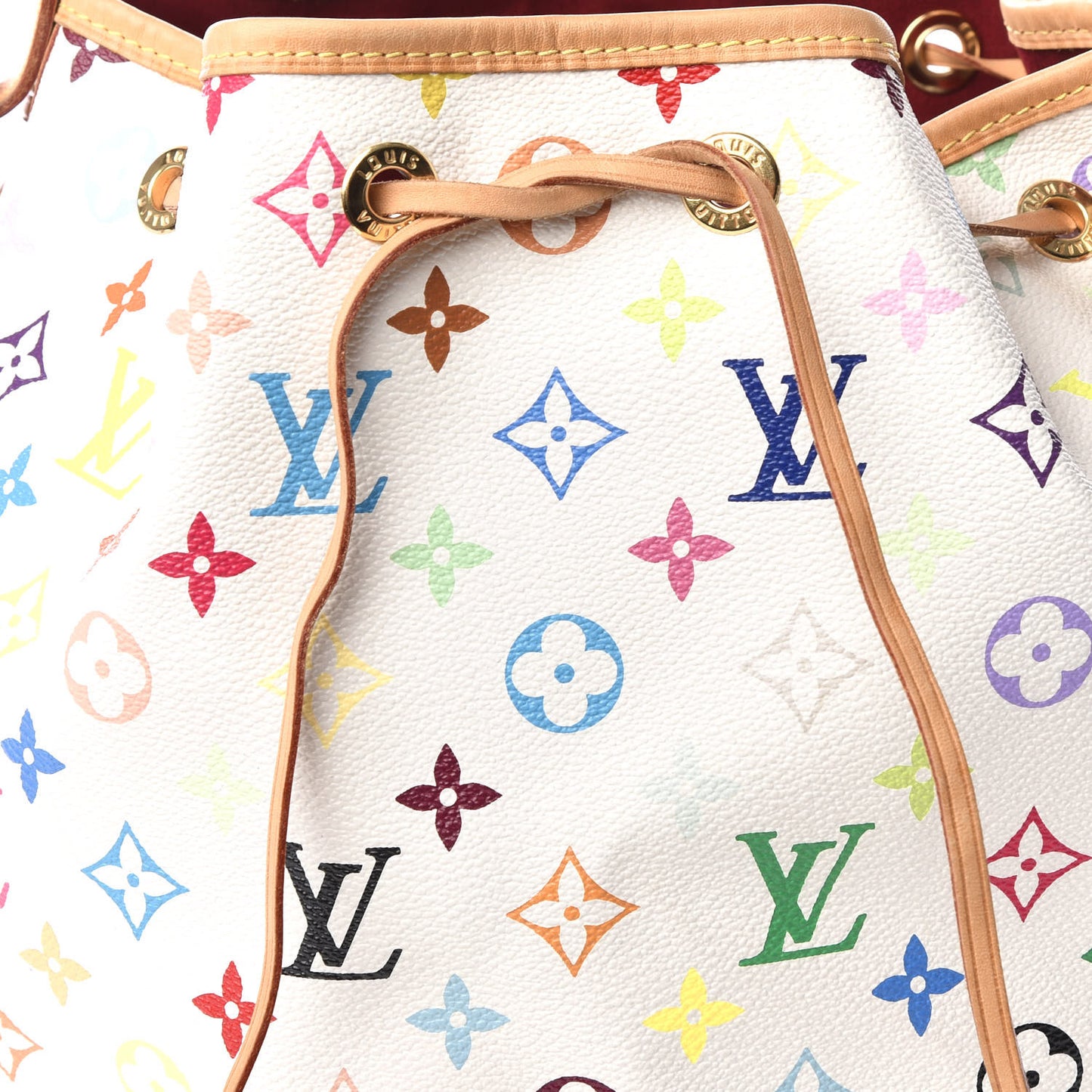 Monogram Multicolor Petit Noe White