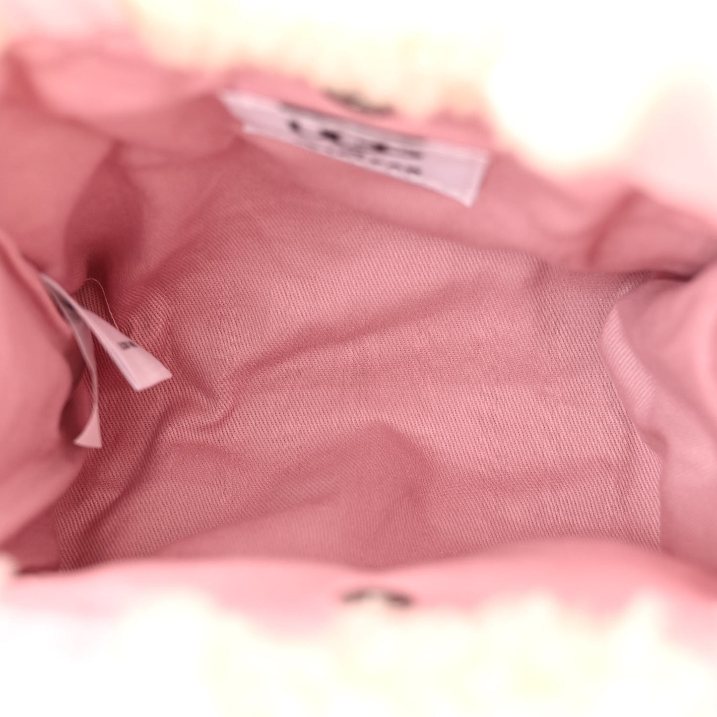 X UGG Suede Shearling Small Shopping Bag Pink