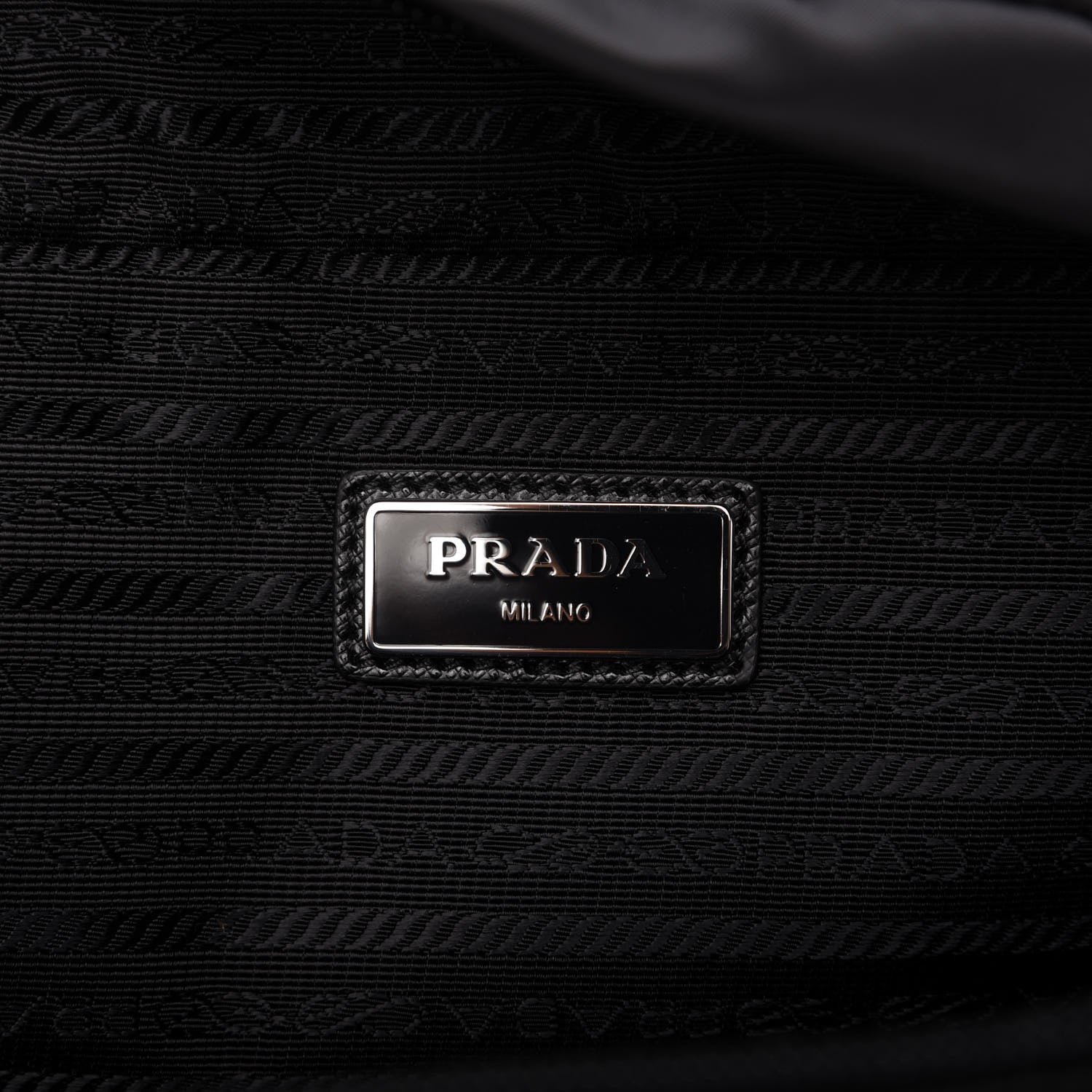 Prada Tessuto Nylon Calfskin Studded Belt Bag Black Astrale 8 of 9