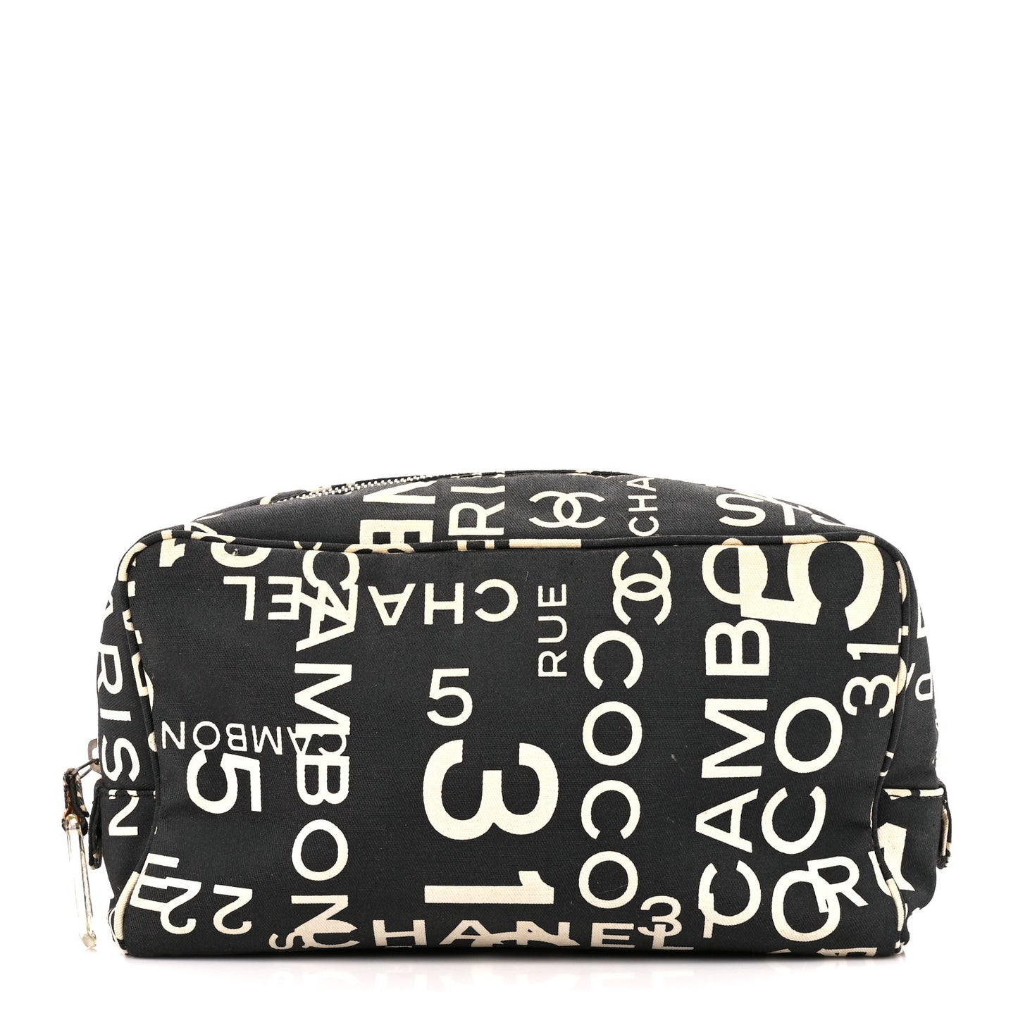 Canvas 31 Rue Cambon Cosmetic Pouch Black