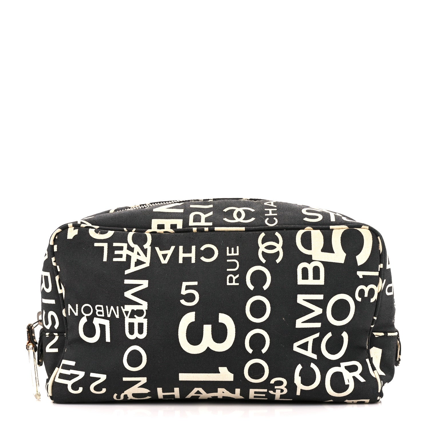 Chanel Canvas 31 Rue Cambon Cosmetic Pouch Black 1 of 10