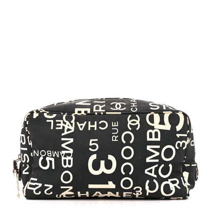 Chanel Canvas 31 Rue Cambon Cosmetic Pouch Black 1 of 10