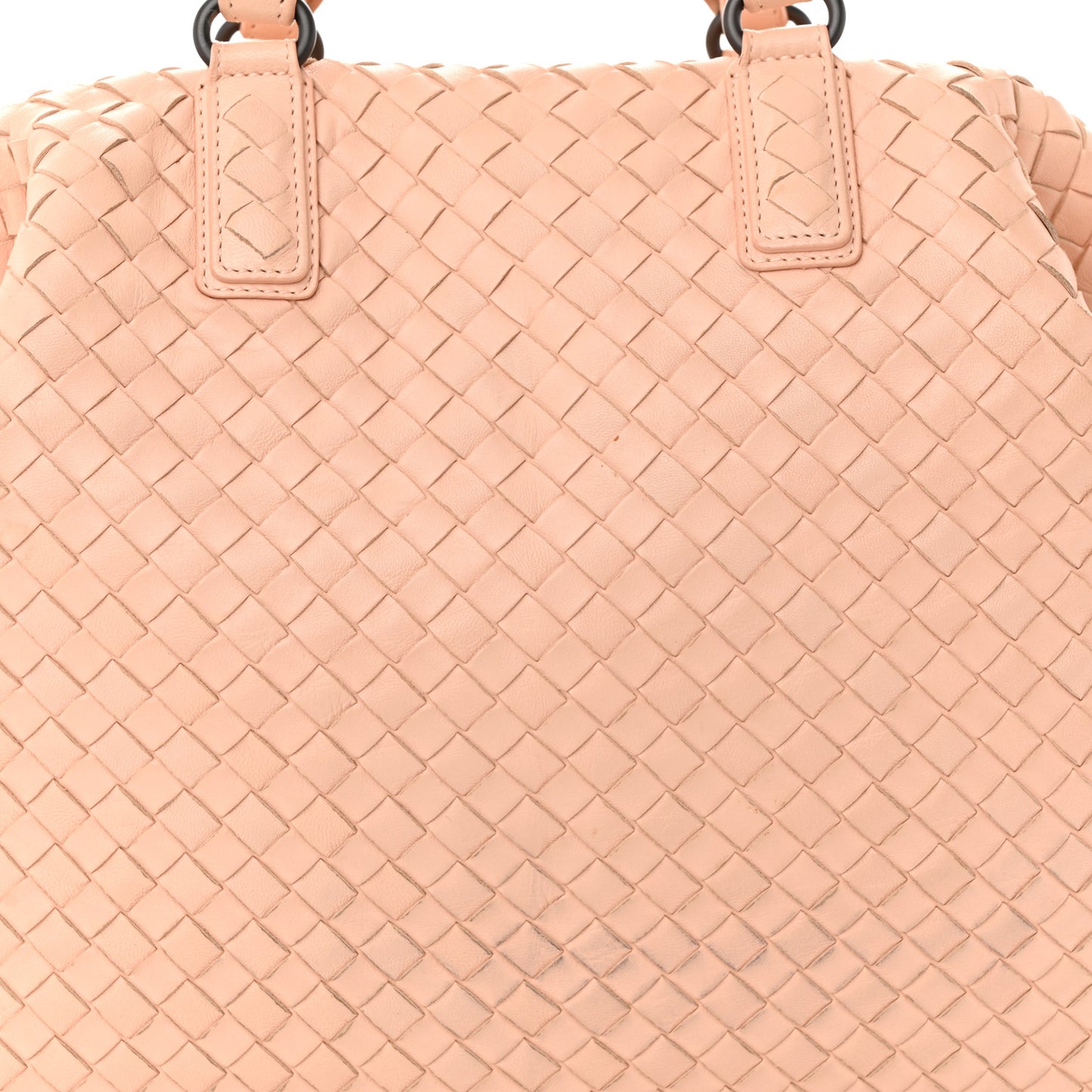 Nappa Intrecciato Medium Convertible Tote Flamingo