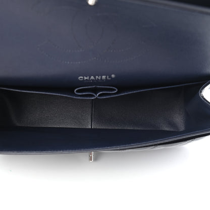 Chanel Patent Quilted Jumbo Double Flap Navy 5 of 9