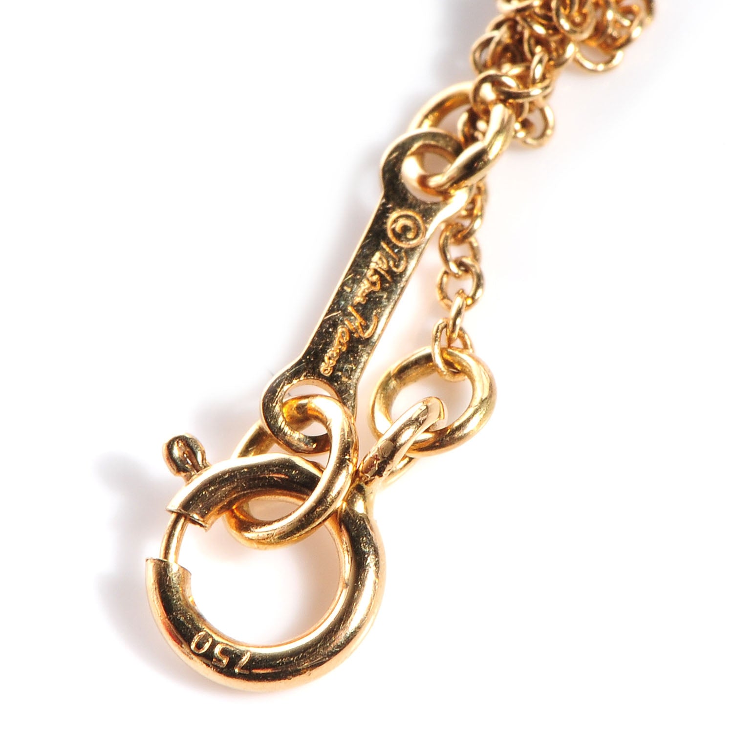 Tiffany 18k Yellow Gold Paloma Picasso Hammered Circles Pendant Necklace 8 of 8