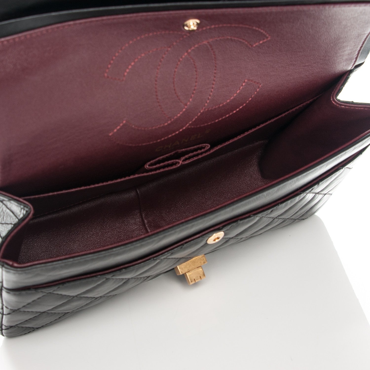 Chanel Aged Calfskin Quilted 2.55 Reissue 226 Flap Black 5 of 7