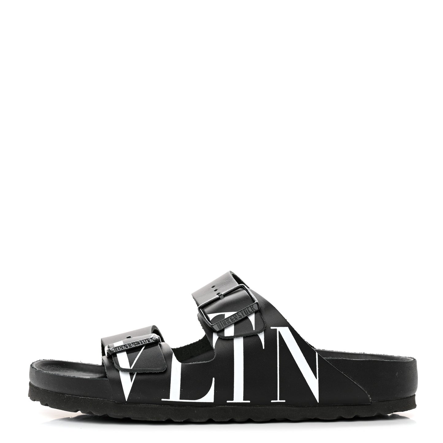 Calfskin VLTN Birkenstock Slide Sandals 39 Black