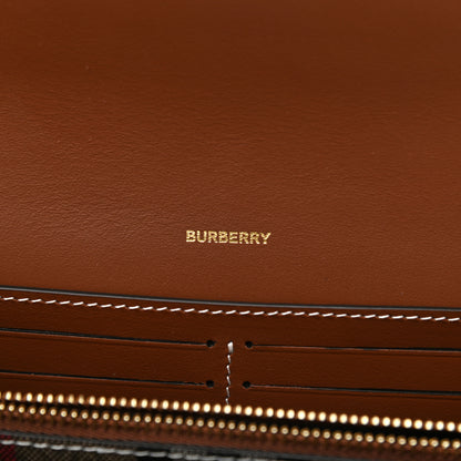 Burberry Calfskin Vintage Check Wallet With Detachable Strap Archive Beige Tan 8 of 10