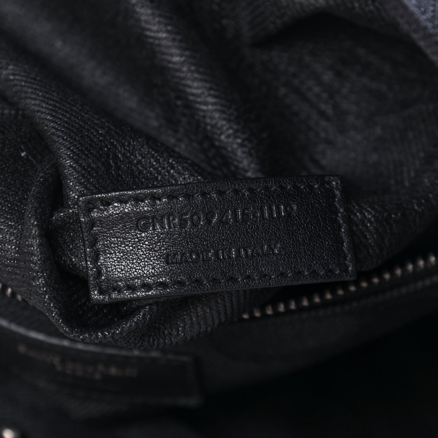 Linen Calfskin Rive Gauche Tote Black