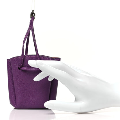 Hermes Chevre Mysore Vespa Pouch Cyclamen 2 of 12