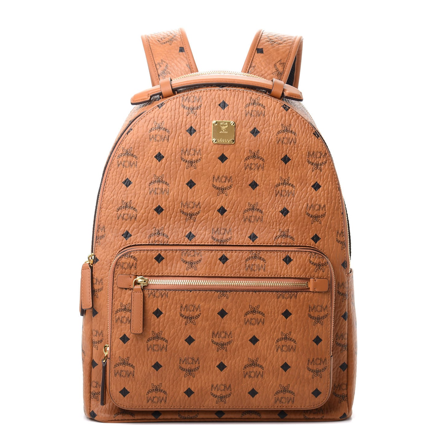 Visetos Mens Medium Stark Backpack Cognac