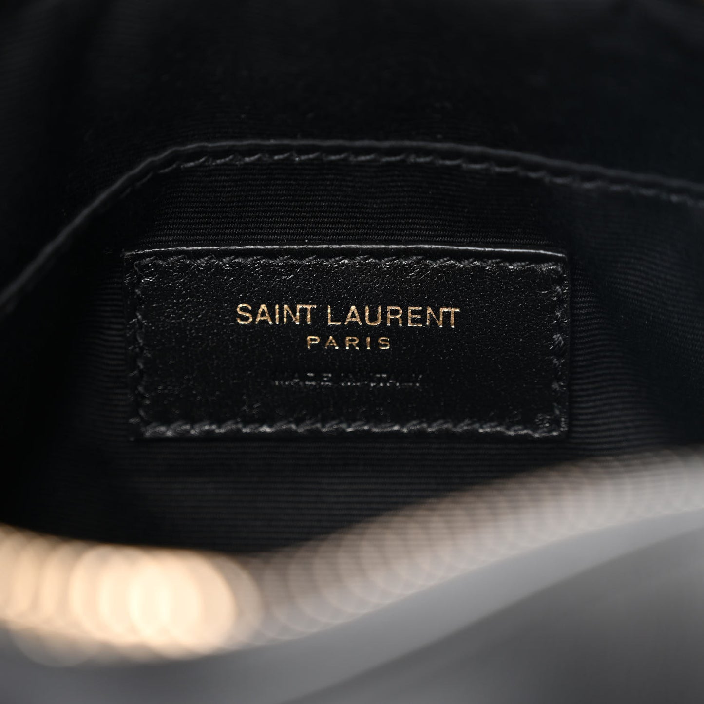 Calfskin Matelasse Monogram Lou Belt Bag Black