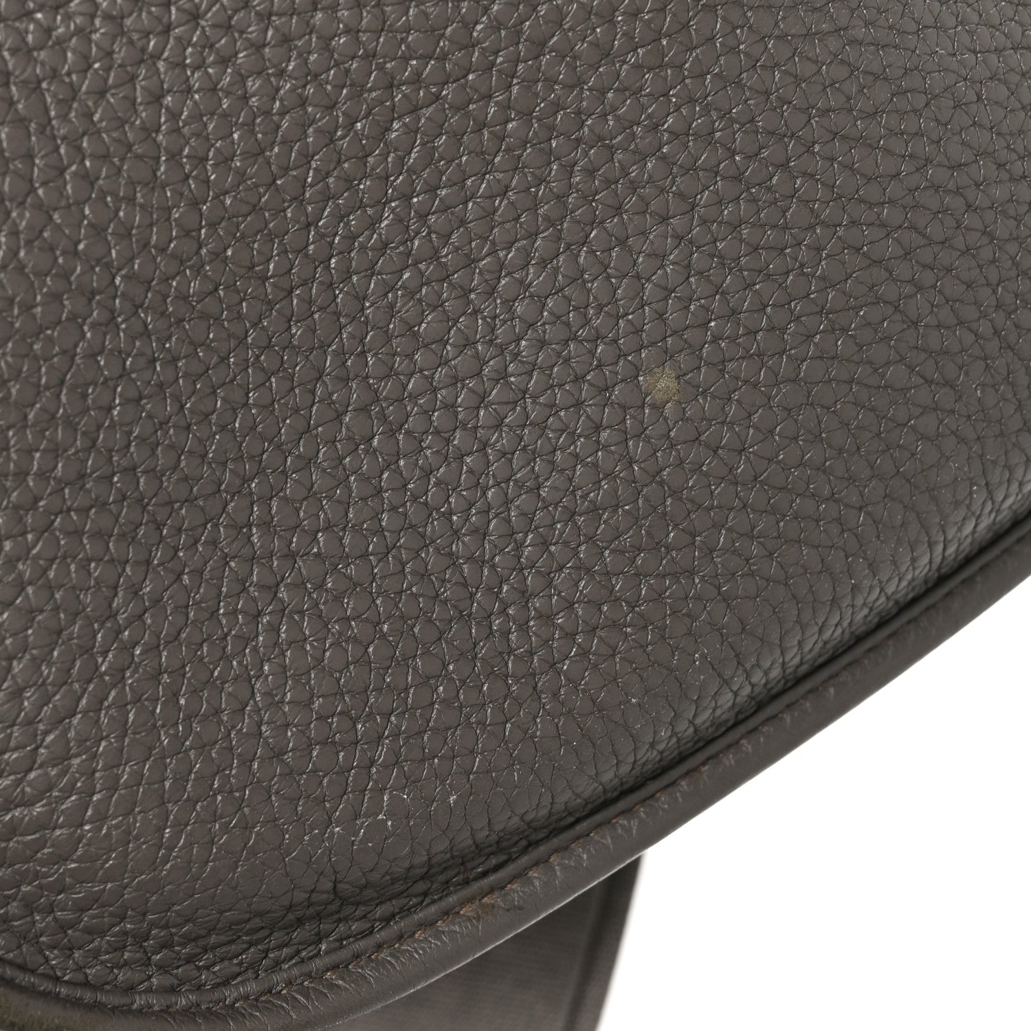 Hermes Taurillon Clemence EVELYNE III PM Etain 11 of 11