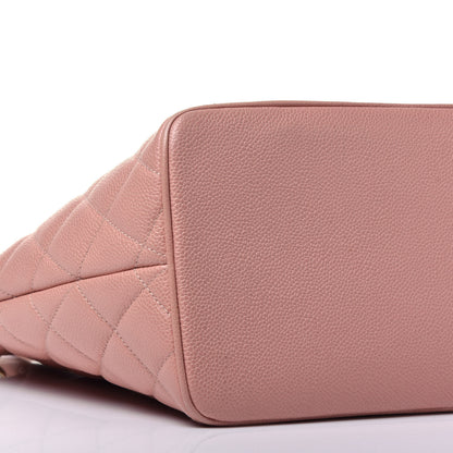 Chanel Caviar Medallion CC Tote Light PinkCHANEL Caviar Quilted Medallion Tote Pink 8 of 10