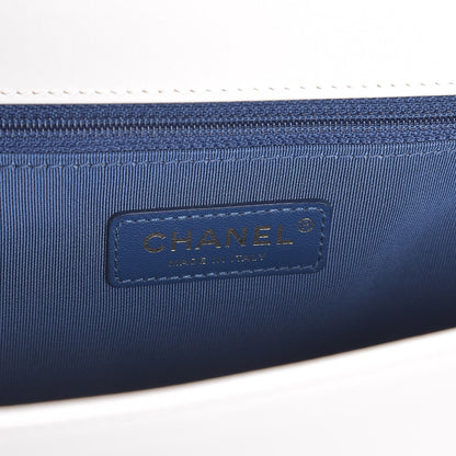 Chanel Sequin Canvas New Medium Cuba Boy Flap White Blue Red 6 of 7