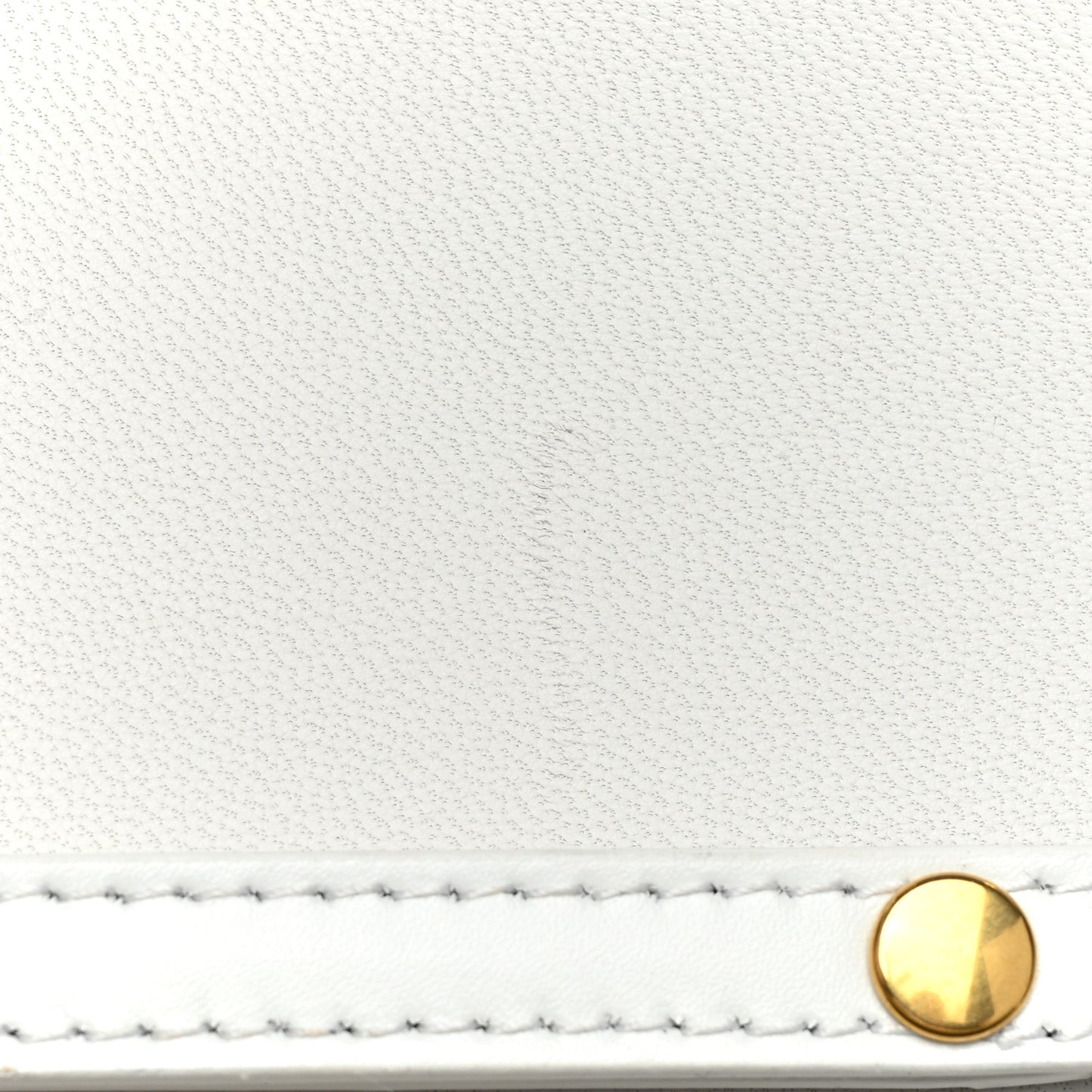 Shiny Box Calfskin Hourglass Chain Bag White