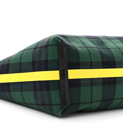 Burberry Vintage Check Medium The Giant Reversible Tote Racing Green Cobalt Blue 14 of 17