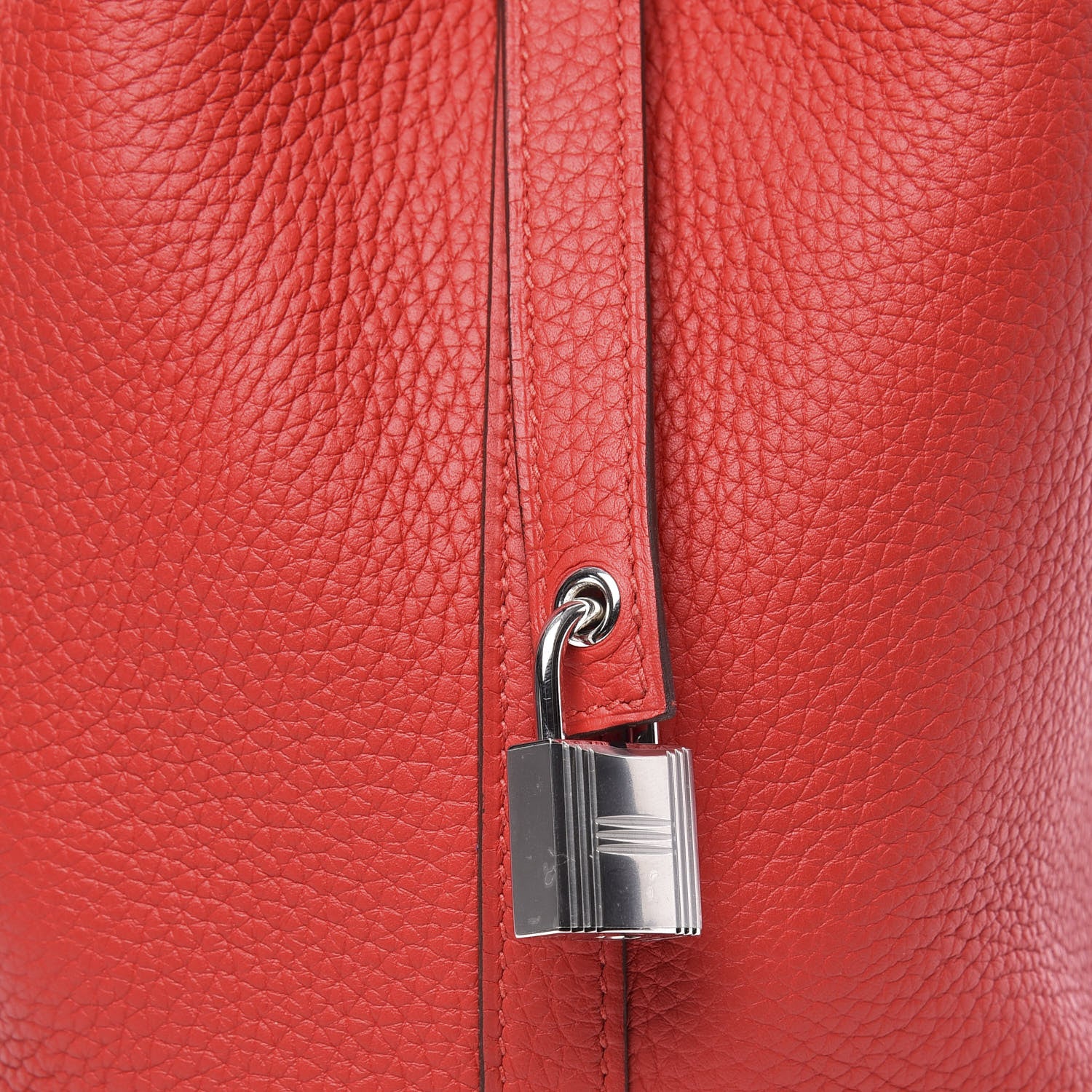 Hermes Taurillon Clemence Picotin Lock 18 PM Rouge De Coeur 7 of 10