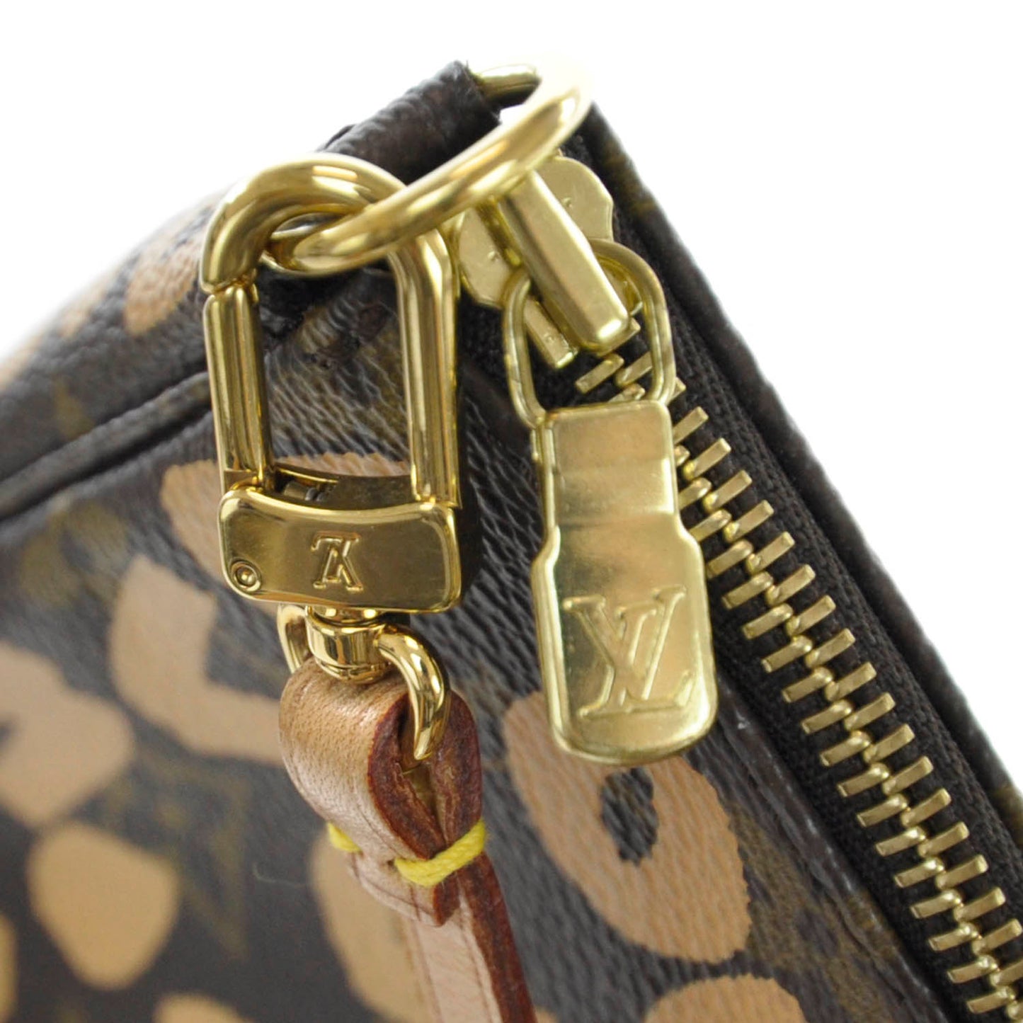 Monogram Graffiti Pochette Accessories Peach