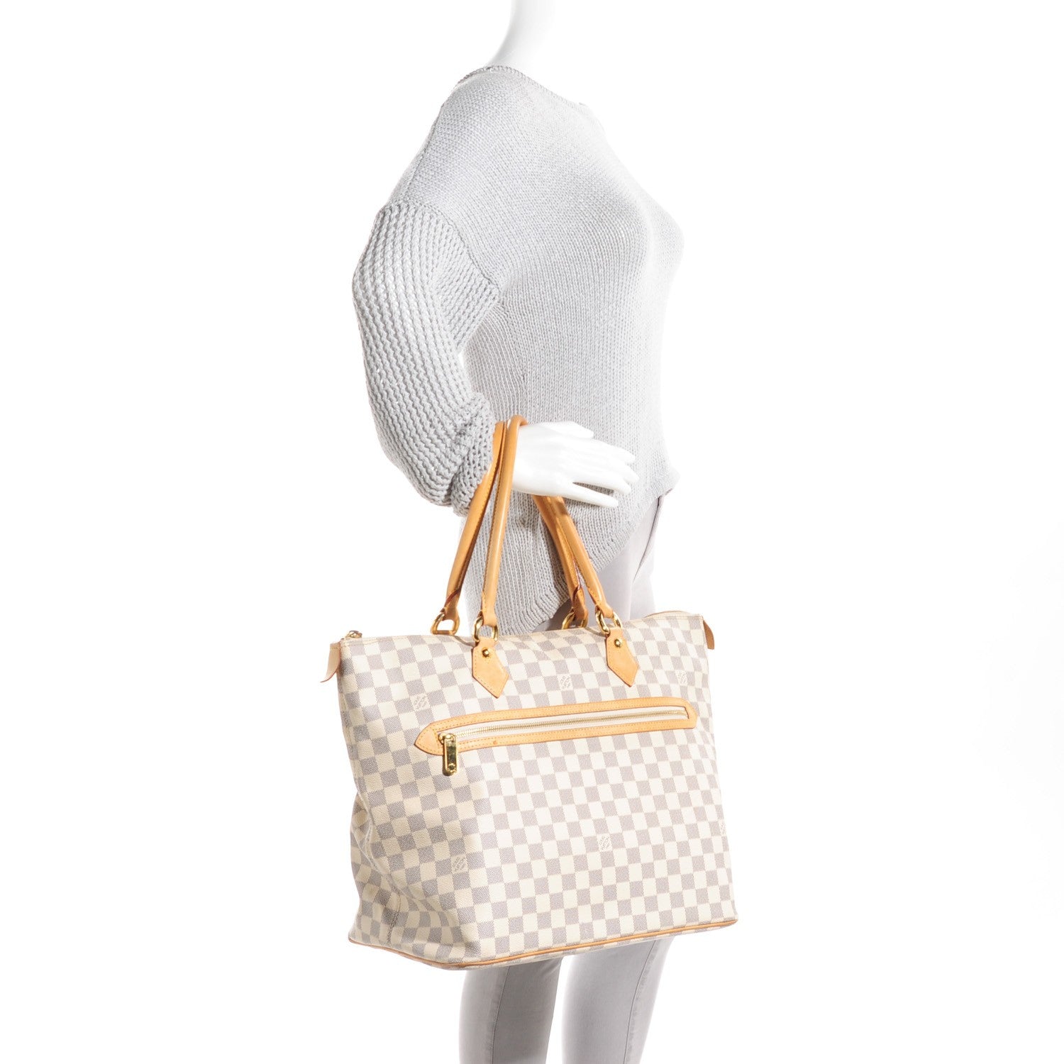 Louis Vuitton Damier Azur Saleya GM 2 of 7