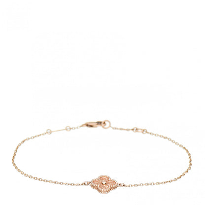 Van Cleef & Arpels 18K Rose Gold Sweet Alhambra Bracelet 1 of 4