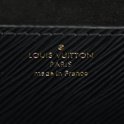 Louis Vuitton Epi Twist Shoulder Bag MM Matte Black Gold 6 of 11