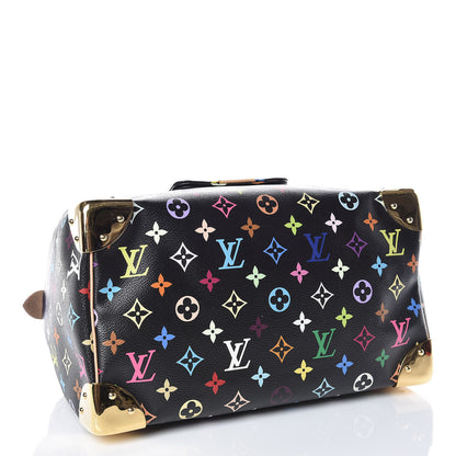 Louis Vuitton Monogram Multicolor Speedy 30 Black 4 of 9