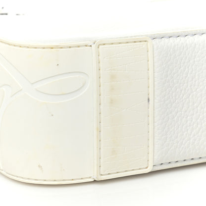 Christian Louboutin Grained Calfskin Rubber Ruisbuddy Messenger Bag White 10 of 11
