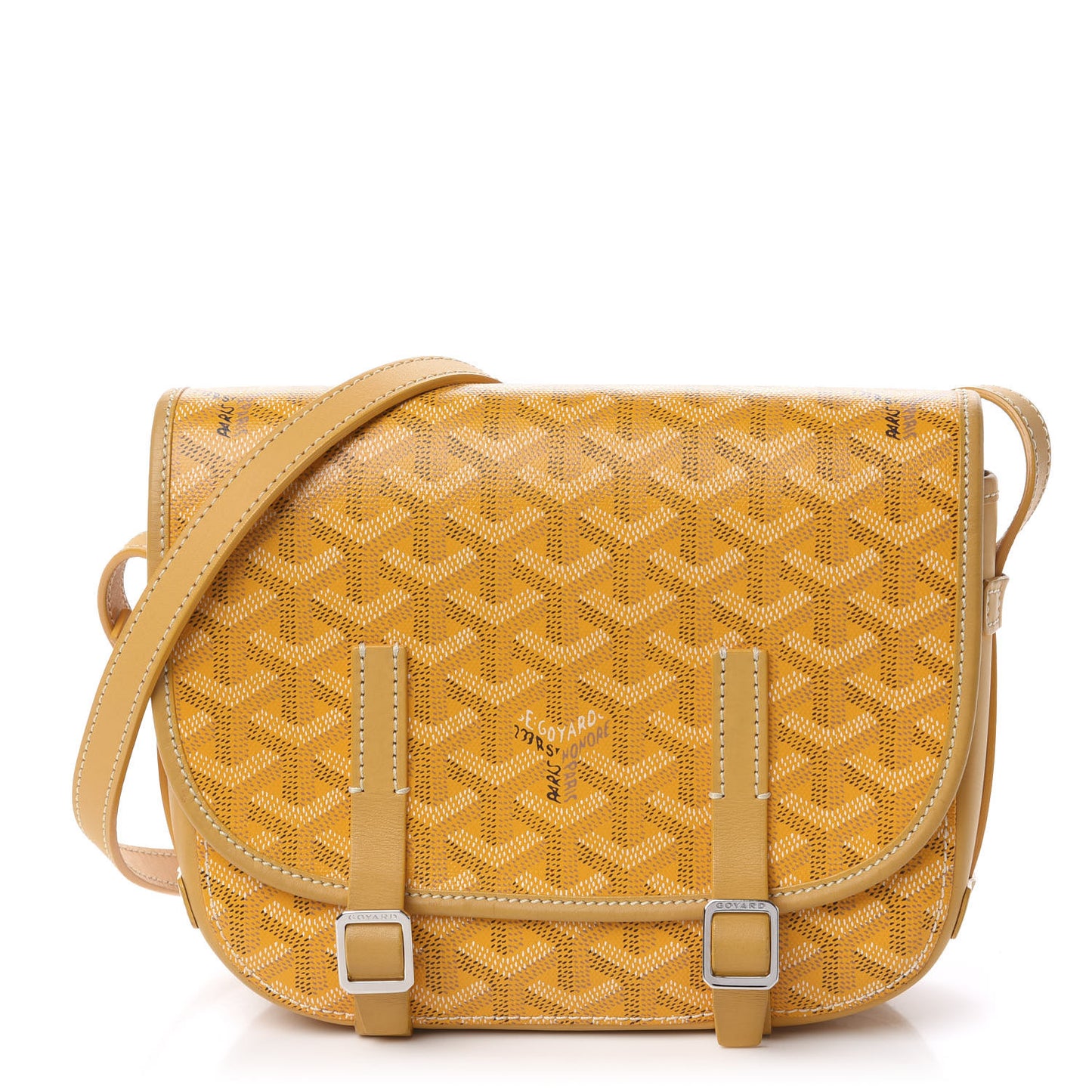 Goyardine Belvedere PM Messenger Bag Yellow
