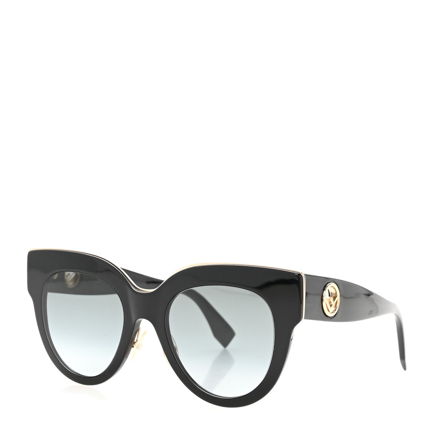 Acetate F is Fendi Cat Eye Sunglasses FF 0360/G/S Black