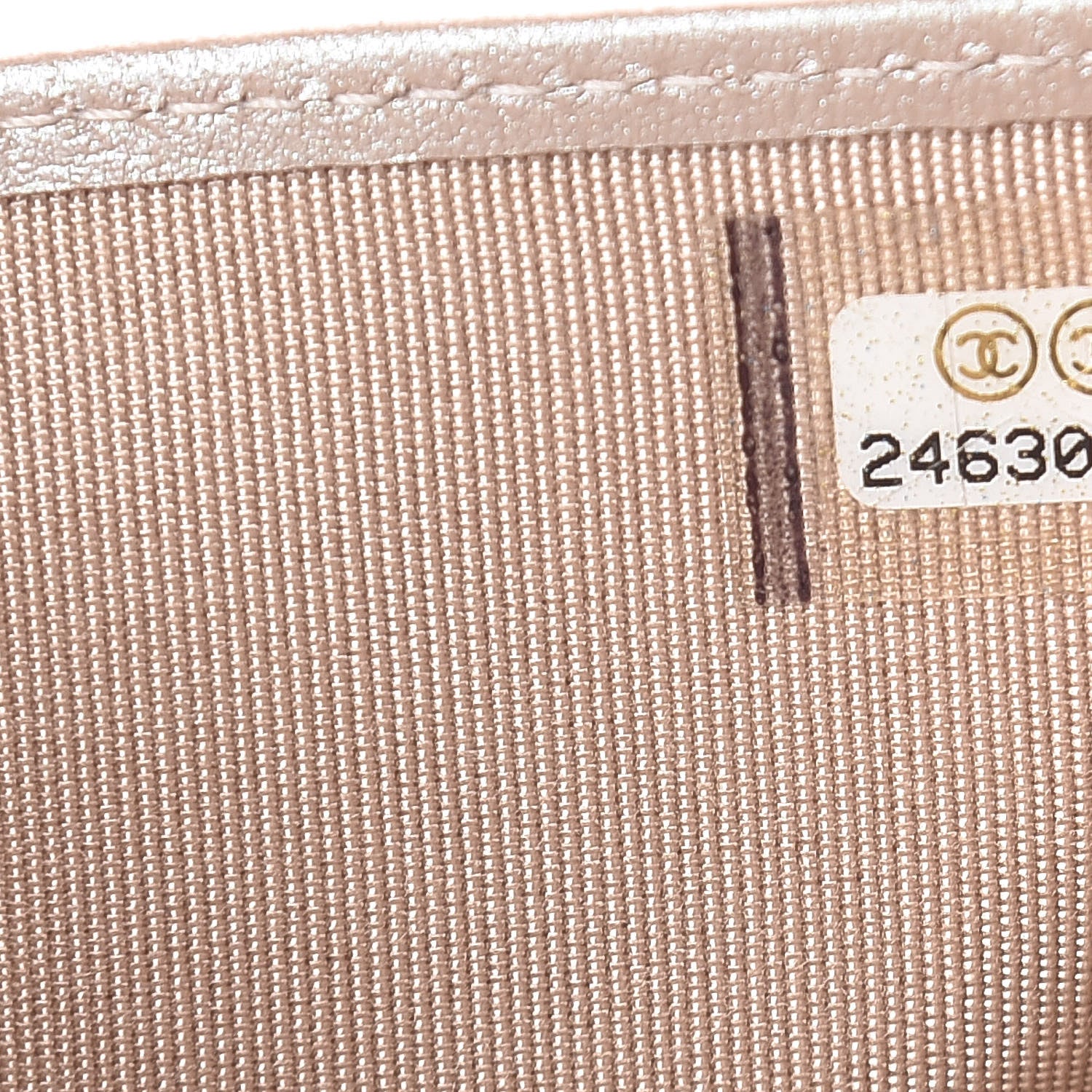 Chanel Metallic Caviar Chevron Quilted Compact Flap Wallet Light Gold 8 of 9