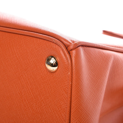 Prada Saffiano Medium Galleria Double Zip Tote Papaya 11 of 14