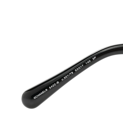 Chanel Acetate Strass Square Sunglasses 5422-B Black 7 of 7