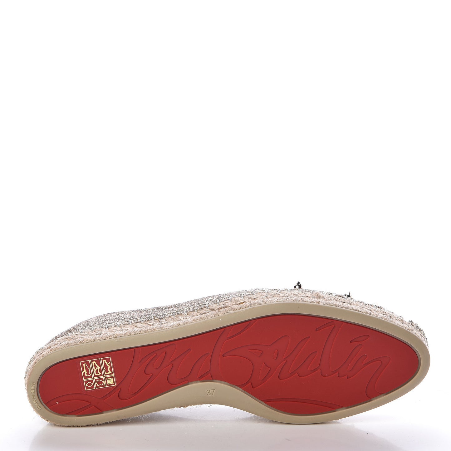 Glitter Aliochette Espadrilles 37 Gold